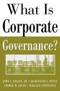 Cover: What Is Corporate Governance? - McGraw-Hill Professional