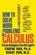 Cover: How to Solve Word Problems in Calculus - Schaum Outline Series