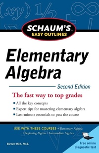 Enlarge image Cover: Schaum's Easy Outline of Elementary Algebra, Second Edition - Schaum Outline Series