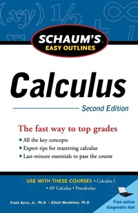 Enlarge image Cover: Schaum's Easy Outline of Calculus, Second Edition - Schaum Outline Series
