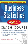 Bild: Schaum's Easy Outline of Busines Statistics - Schaum Outline Series
