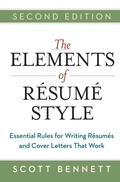 Cover: The Elements of Resume Style: Essential Rules for Writing Resumes and Cover Letters That Work - Amacom