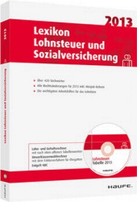 Abbildung von: Lexikon Lohnsteuer und Sozialversicherung 2013 - Haufe-Lexware