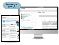 Abbildung von: Kommentar zur Gebührenordnung für Ärzte (GOÄ) online - Deutscher Ärzteverlag