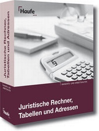Enlarge image Cover: Juristische Rechner, Tabellen und Adressen - Haufe-Lexware