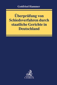 Abbildung von: Überprüfung von Schiedsverfahren - C.H.BECK
