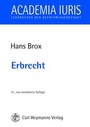 Cover: Erbrecht - Carl Heymanns Verlag