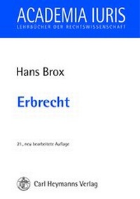 Enlarge image Cover: Erbrecht - Carl Heymanns Verlag
