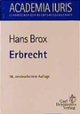 Cover: Erbrecht - Carl Heymanns Verlag