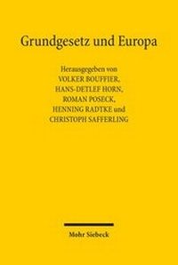 Abbildung von: Grundgesetz und Europa - Mohr Siebeck
