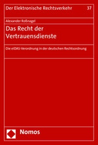 Abbildung von: Das Recht der Vertrauensdienste - Nomos