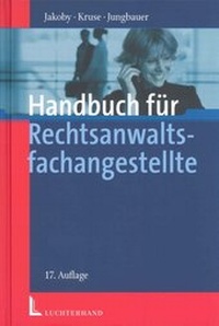 Enlarge image Cover: Handbuch für Rechtsanwaltsfachangestellte - Luchterhand