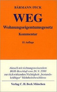 Enlarge image Cover: Wohnungseigentumsgesetz - C.H.BECK