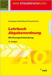 Abbildung von: Lehrbuch Abgabenordnung - NWB