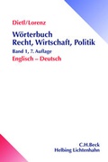 Cover: W&ouml;rterbuch Recht, Wirtschaft & Politik - Helbing & Lichtenhahn