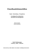 Cover: Einzelhandelsimmobilien - Haufe-Lexware