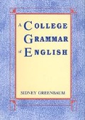 Cover: A College Grammar of English - Pearson