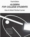 Cover: Algebra For College Students - Pearson