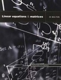 Cover: Linear Equations and Matrices - Longman