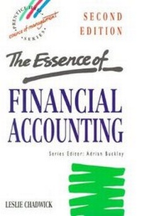 Enlarge image Cover: Essence Financial Accounting - Prentice Hall
