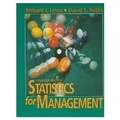 Cover: Statistics for Management - Pearson