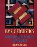 Cover: Basic Statistics for Behavioral Science Research - Pearson