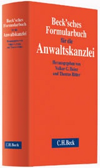 Abbildung von: Beck'sches Formularbuch für die Anwaltskanzlei - C.H.BECK