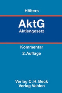 Abbildung von: Aktiengesetz: AktG - Vahlen