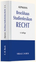 Cover: Brockhaus Studienlexikon Recht - C.H.BECK