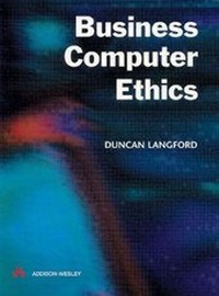 Abbildung von: Business Computer Ethics - Addison Wesley