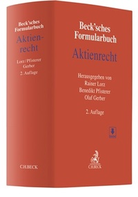 Abbildung von: Beck'sches Formularbuch Aktienrecht - C.H.BECK