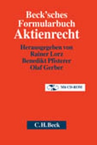Abbildung von: Beck'sches Formularbuch Aktienrecht - C.H.BECK