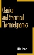 Cover: Classical and Statistical Thermodynamics - Pearson