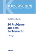 Cover: 20 Probleme aus dem Sachenrecht - Vahlen