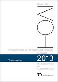 Abbildung von: HOAI 2013 - Rudolf Müller Verlag