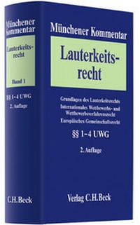 Abbildung von: Münchener Kommentar zum Lauterkeitsrecht - C.H.BECK