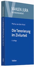 Cover: Die Tenorierung im Zivilurteil - Vahlen