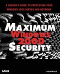Cover: Maximum Windows 2000 Security - Sams Publishing