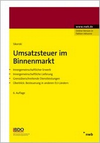 Abbildung von: Umsatzsteuer im Binnenmarkt - NWB