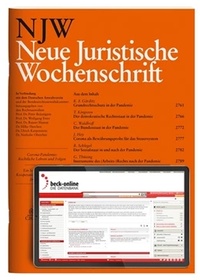 Abbildung von: NJW Neue Juristische Wochenschrift - C.H.BECK