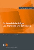 Cover: Sozialrechtliche Folgen von Trennung und Scheidung - Erich Schmidt Verlag