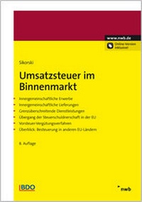 Abbildung von: Umsatzsteuer im Binnenmarkt - NWB