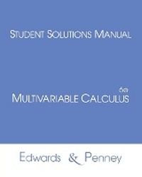 Enlarge image Cover: Student Solutions Manual for Multivariable Calculus - Pearson