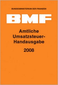 Abbildung von: Amtliche Umsatzsteuer-Handausgabe 2008 - NWB