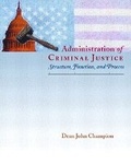 Cover: Administration of Criminal Justice - Pearson