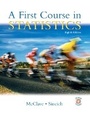 Cover: A First Course in Statistics - Pearson