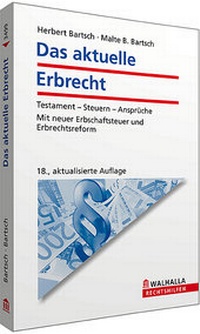 Abbildung von: Das aktuelle Erbrecht - Walhalla