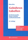 Cover: Geb&uuml;hrentabellen - Luchterhand