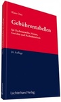Cover: Gebührentabellen - Luchterhand