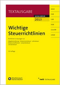 Abbildung von: Wichtige Steuerrichtlinien - NWB